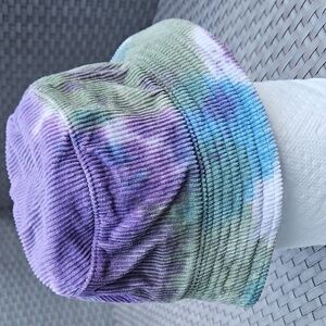 Vintage  New Zara Size M  Tie Dye 100% Cotton Corduroy Bucket Hat